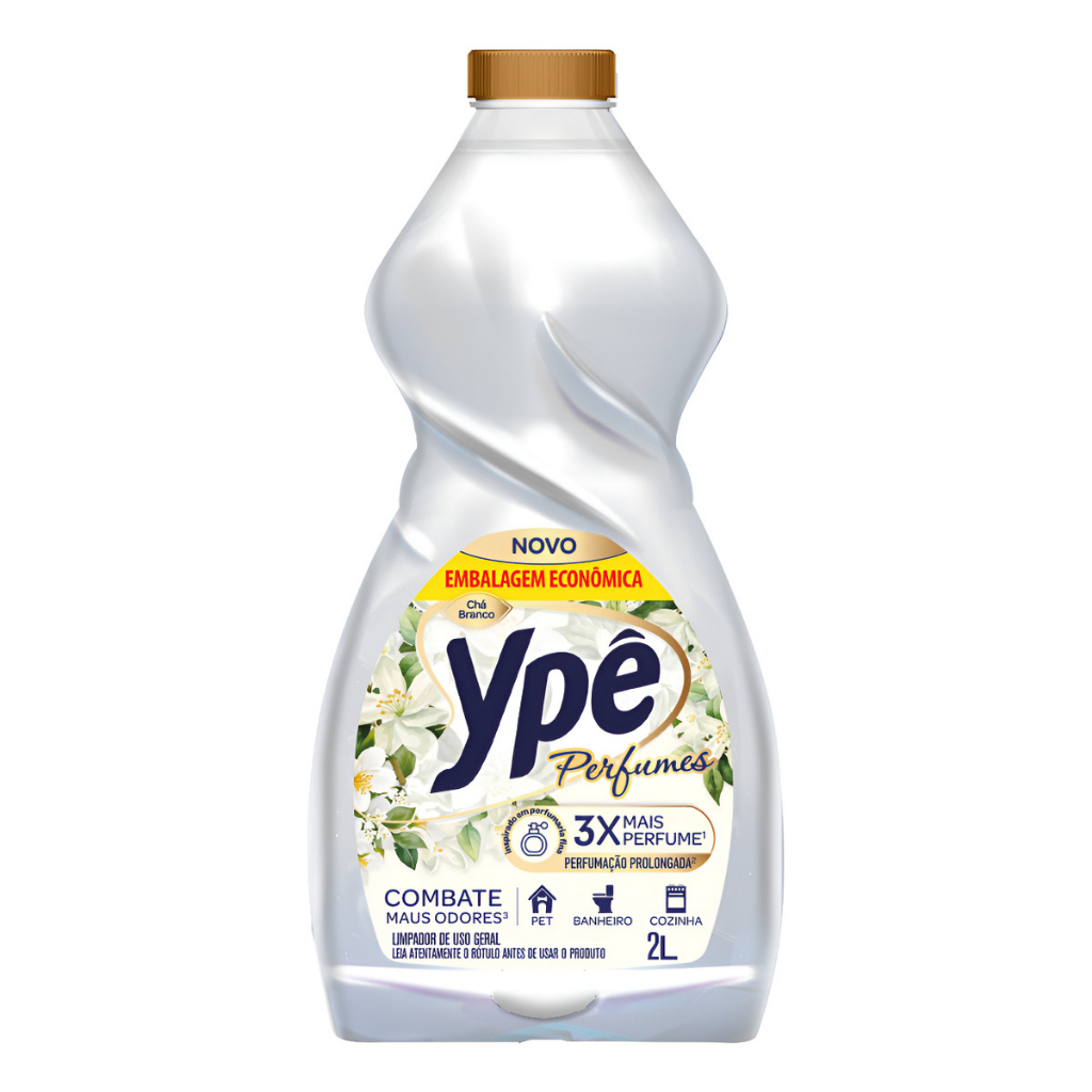Limpador Perfumado De Uso Geral Chá Branco Ypê Perfumes 2l em Oferta na Shopee