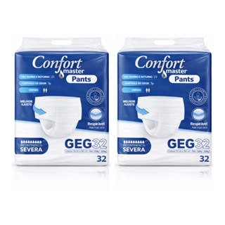 2 Fralda-Calça Geriátrica Adulto | Master Pants | G/EG | 64 Unidades Total em Oferta na Shopee