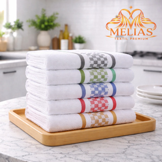 Kit 10 Panos Jacquard Xadez Premium 100% Algodão Super Absorção 45x60cm Alta Qualidade em Oferta na Shopee