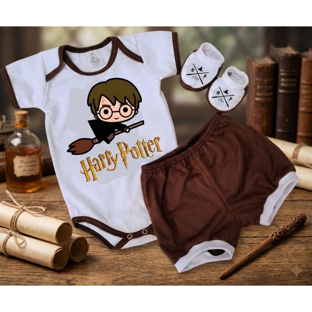 KIT BEBÊ INFANTIL HARRY POTTER BABY BODY em Oferta na Shopee