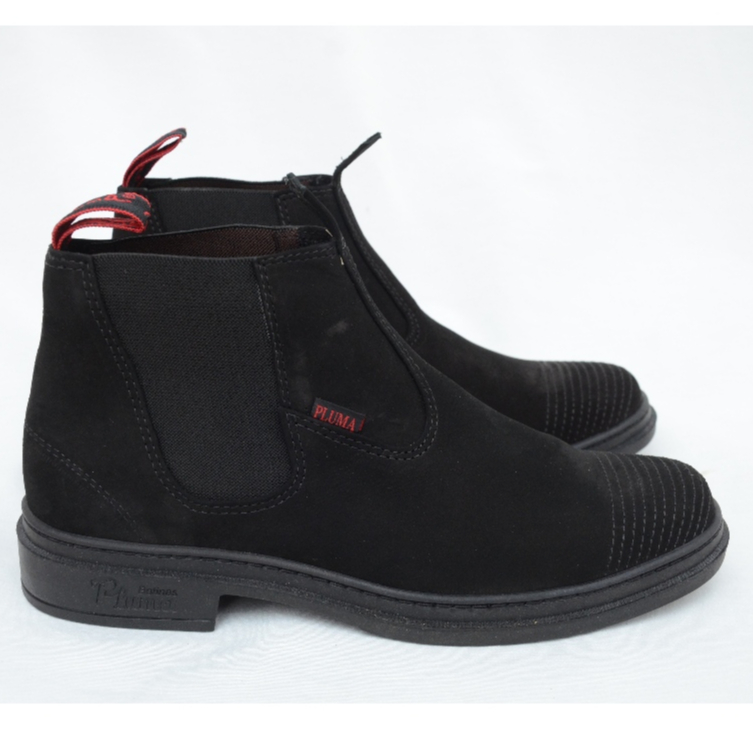 Bota Botina Couro Masculina Pluma Vaquejada Cavalgada  Trabalho –Couro Nobuck  Super Confortável