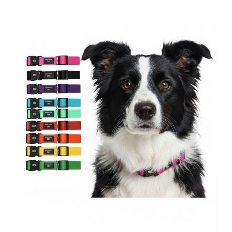 coleira para cachorro com fecho reforçado e regulador de tamanho para variados portes em Oferta na Shopee