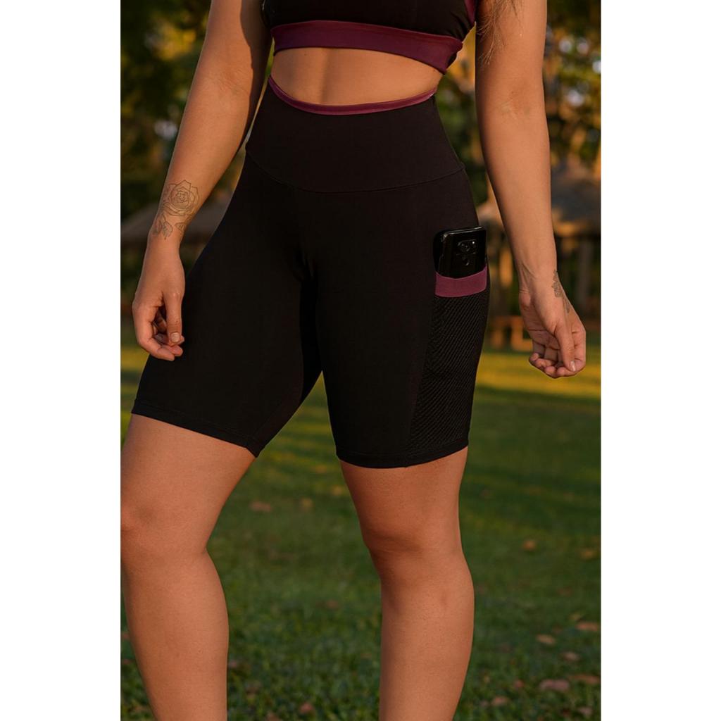 Bermuda feminina academia fitness lazer b04