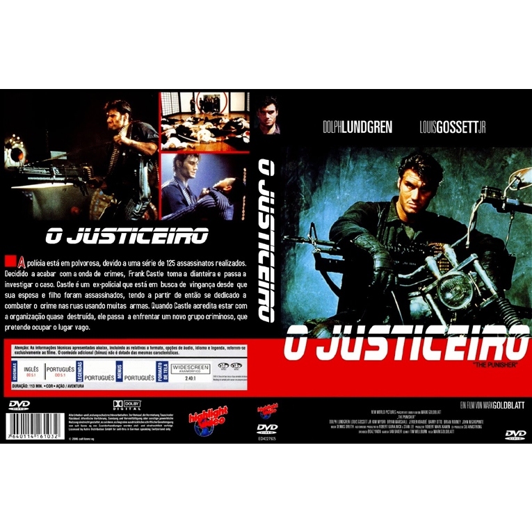 O Justiceiro The Punisher Dolph Lundgren 1989 DUBLADO E LEGENDADO