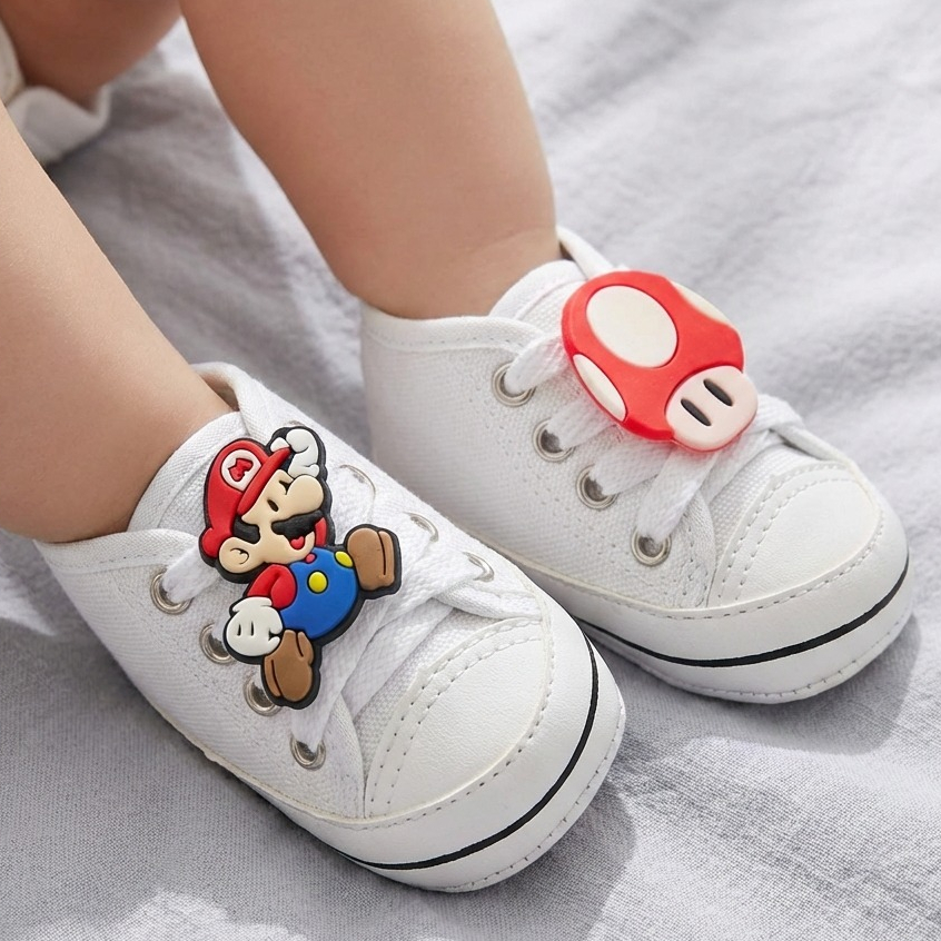 Tênis Star Cores Bebê Sapatinho Masculino Recém Nascido Confortável Reborn Menino Mesversário Solami