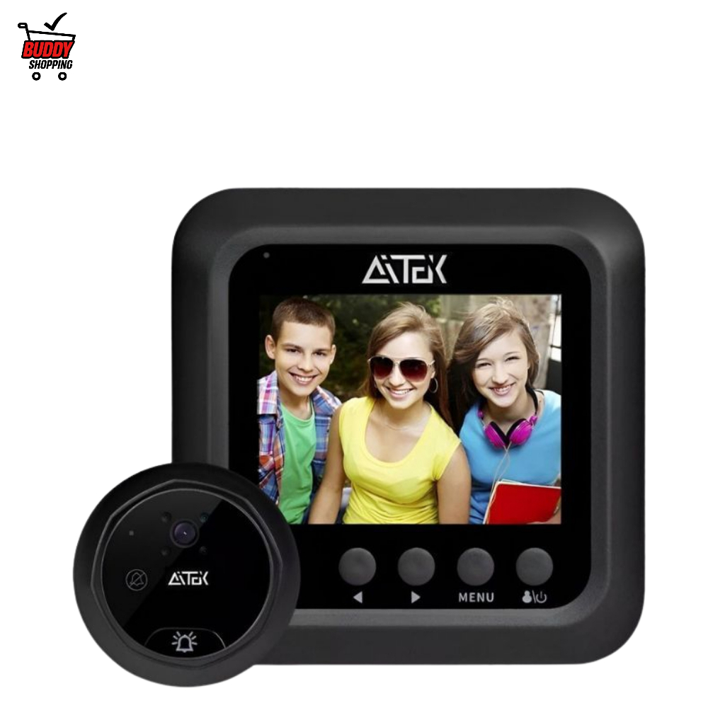 Campainha Olho Mágico Digital 2.4 Visão Noturna E Foto 320p