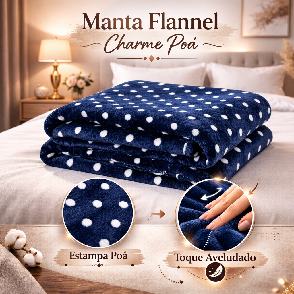 Manta Poá Microfibra Quentinha Cobertor Solteiro Casal Queen Aveludado Macio Antialérgico Inverno em Oferta na Shopee
