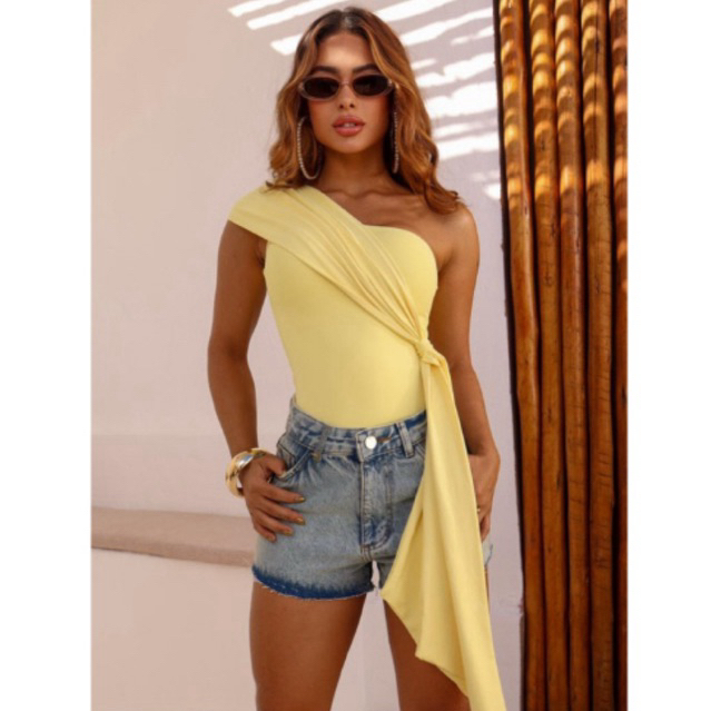 Body Feminino, ombro só mula manca modelador collant maiô. em Oferta na Shopee