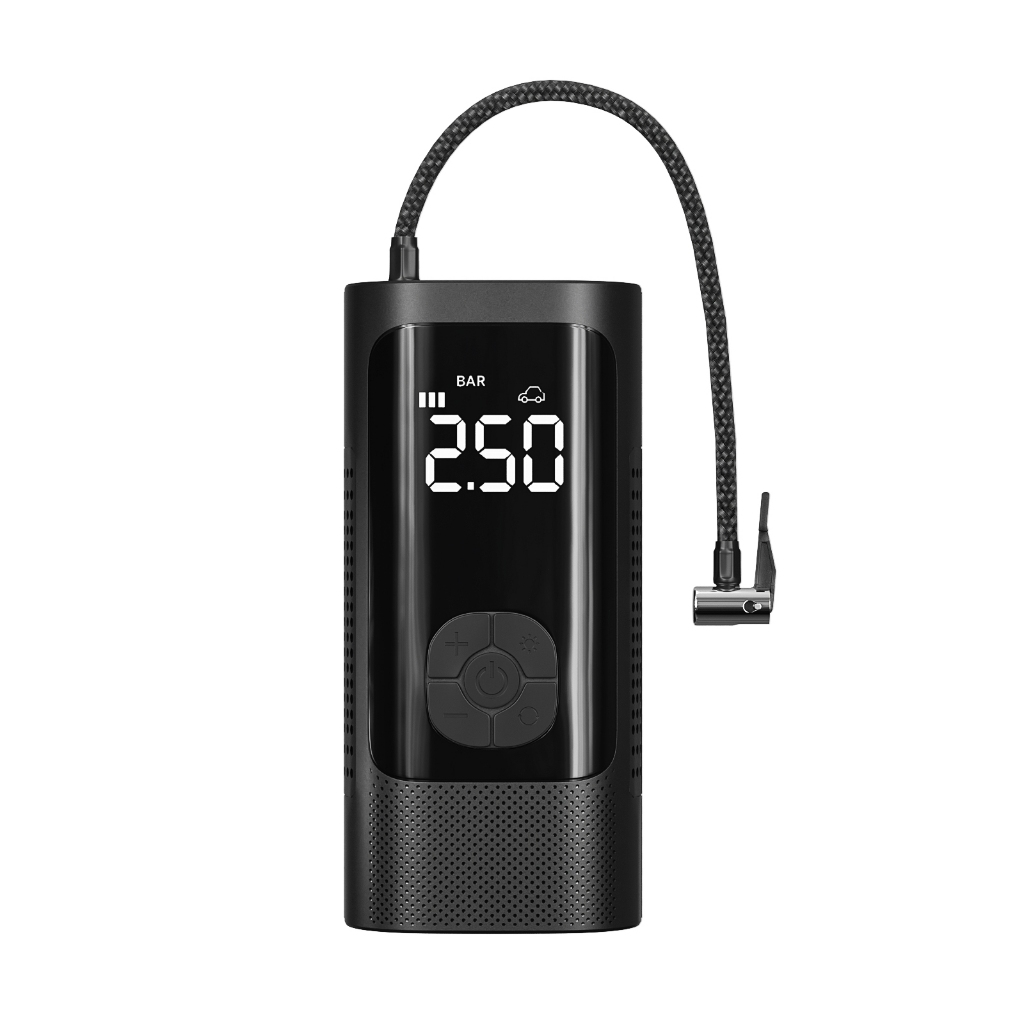 Compressor de Ar Portátil 12V – Bomba de Pneu Elétrica para Carro, Moto e Bicicleta -M6