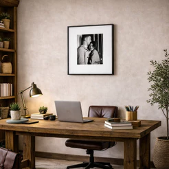Quadro personalizado Luxuoso Moderno Foto Casal Pronto Para Pendurar