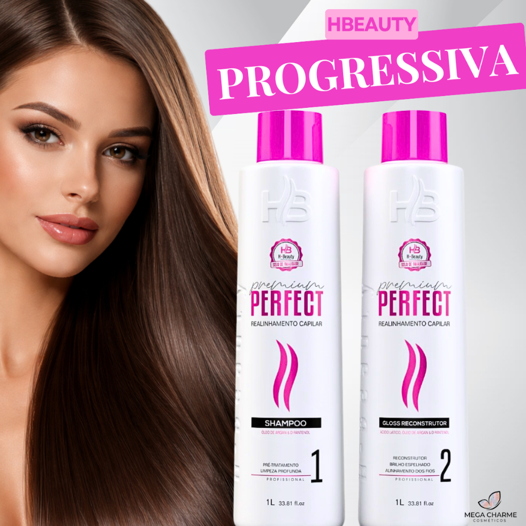 Hbeauty Perfect Premium 1L Progressiva Orgânica Liso Intenso