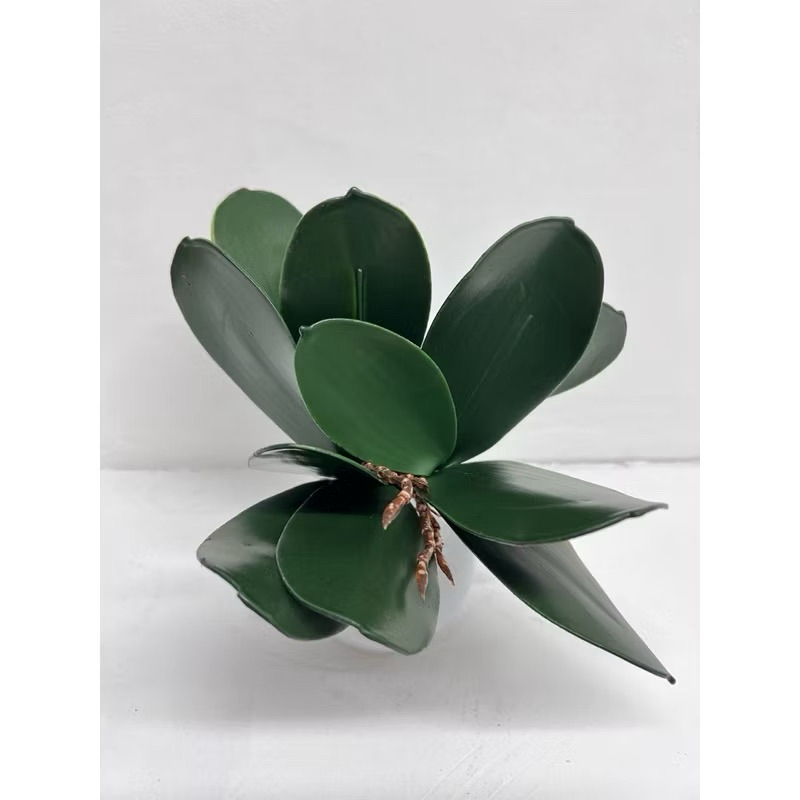 BUQUÊ VERDE | 18CM | FOLHA DE ORQUÍDEA ARTIFICIAL | COM TOQUE REALISTA E VERDE INTENSO | CASA E DECORAÇÃO | JARDIM