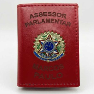 CARTEIRA PERSONALIZADA COM NOME E PROFISSÃO (ENVIAR DADOS NO CHAT) em Oferta na Shopee