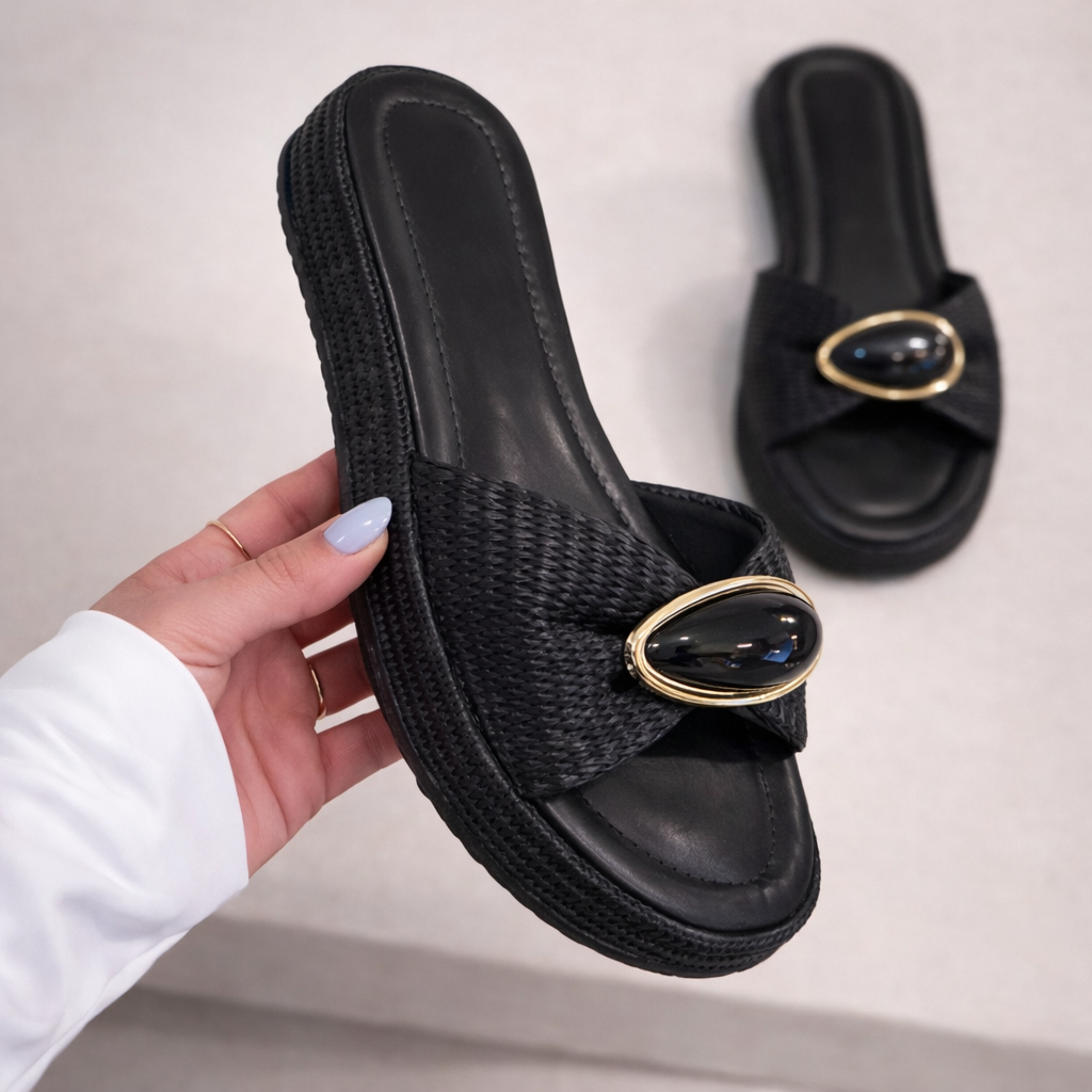 FlatForm Tamanco Rasteira Sandalia Papete Feminina Confortável Bela Macia Atemporal Birken Verão