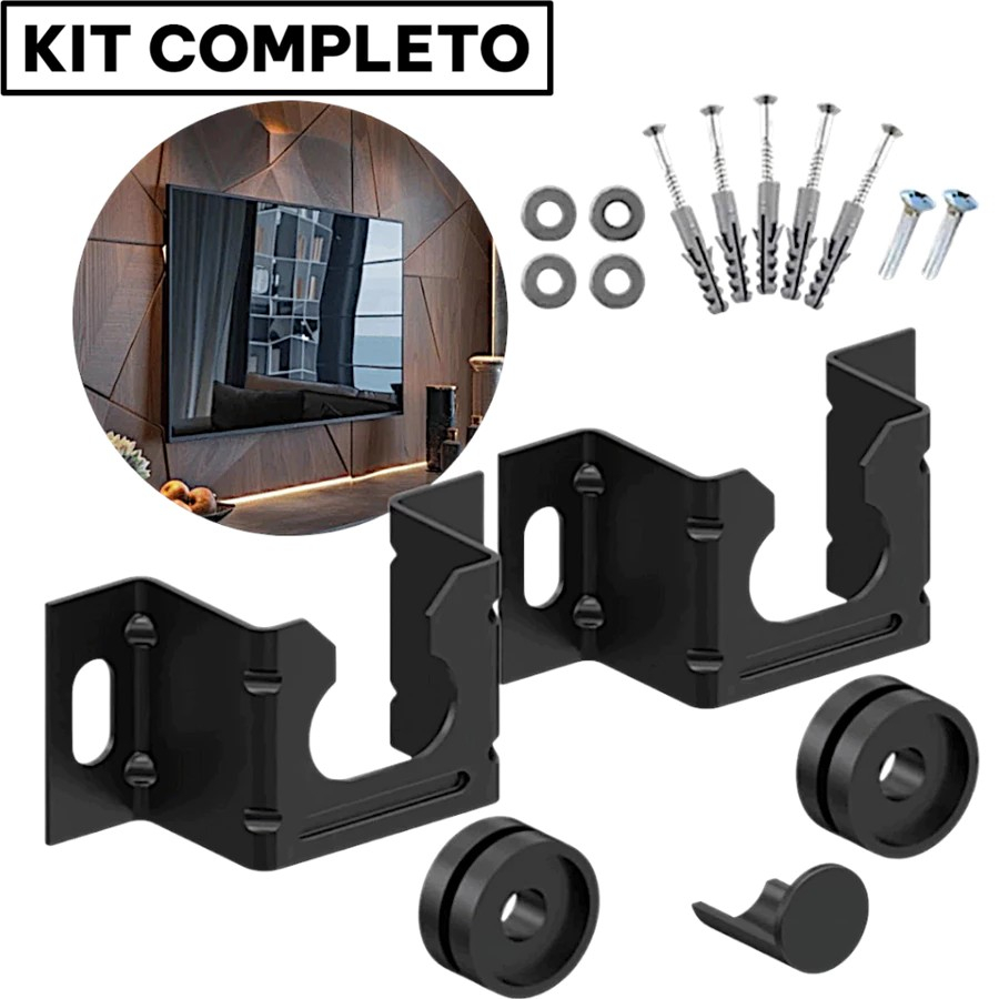 KIT 2 Suporte Universal Fixo Para Smart TV LED LCD 4K Parede Painel 10 a 85 Polegadas em Oferta na Shopee