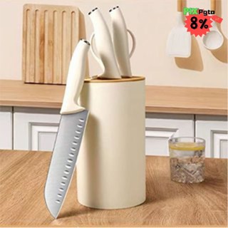 Conjunto de faca de cozinha 5PCS Aço Inoxidável Precisão Faca Chef Knife Bread Knife Cleaver Scissor em Oferta na Shopee
