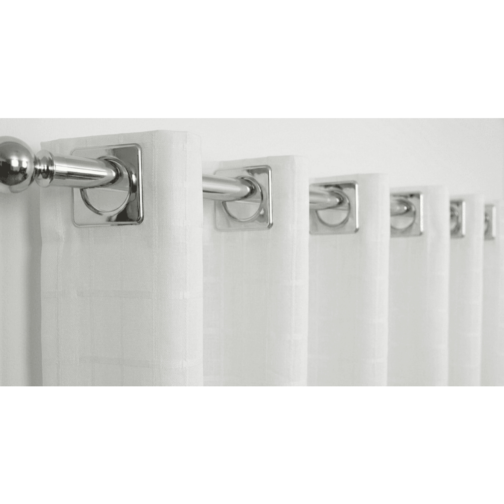 Cortina Voil Xadrez 3,00x2,50 C/forro Microfibra Para Varão em Oferta na Shopee