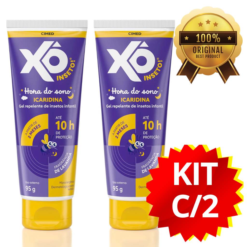 Repelentes Xô Inseto Gel com Icaridina Hora do Sono 95g | KIT COM 2 em Oferta na Shopee