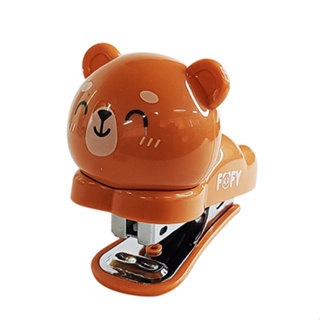 Grampeador de Mesa Portátil Ursinho Fofy e Pink Pig Kawaii com Grampos em Oferta na Shopee
