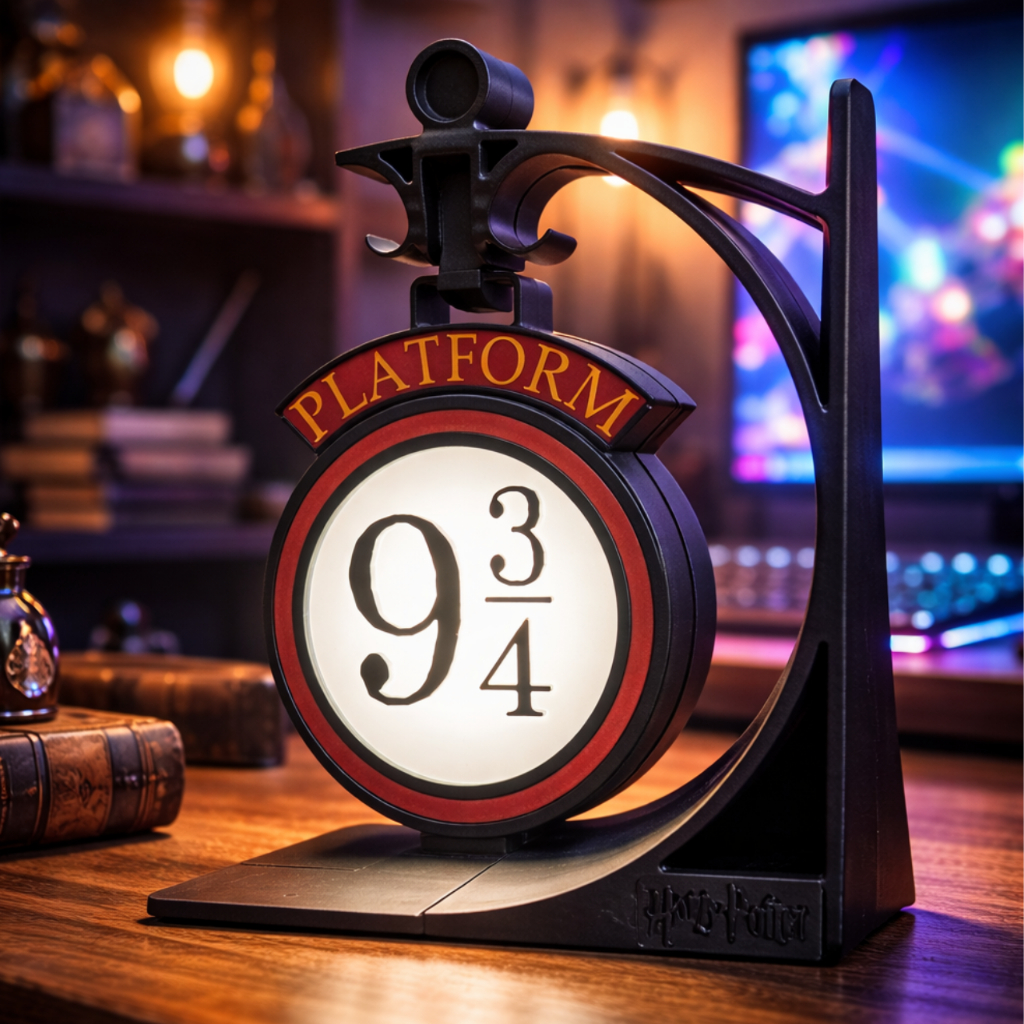 Luminária Plataforma 9 3/4 Harry Potter | Impressão 3D | Estação Trem | Abajur de Mesa