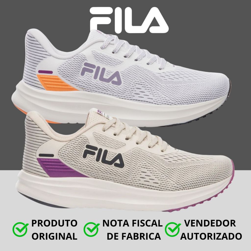 Tênis Fila Fastness Feminino Corrida Esportivo Original em Oferta na Shopee