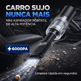 Mini Aspirador Automotivo Portátil Recarregável Sem Fio Aspirador de Pó Carro Potente Compacto