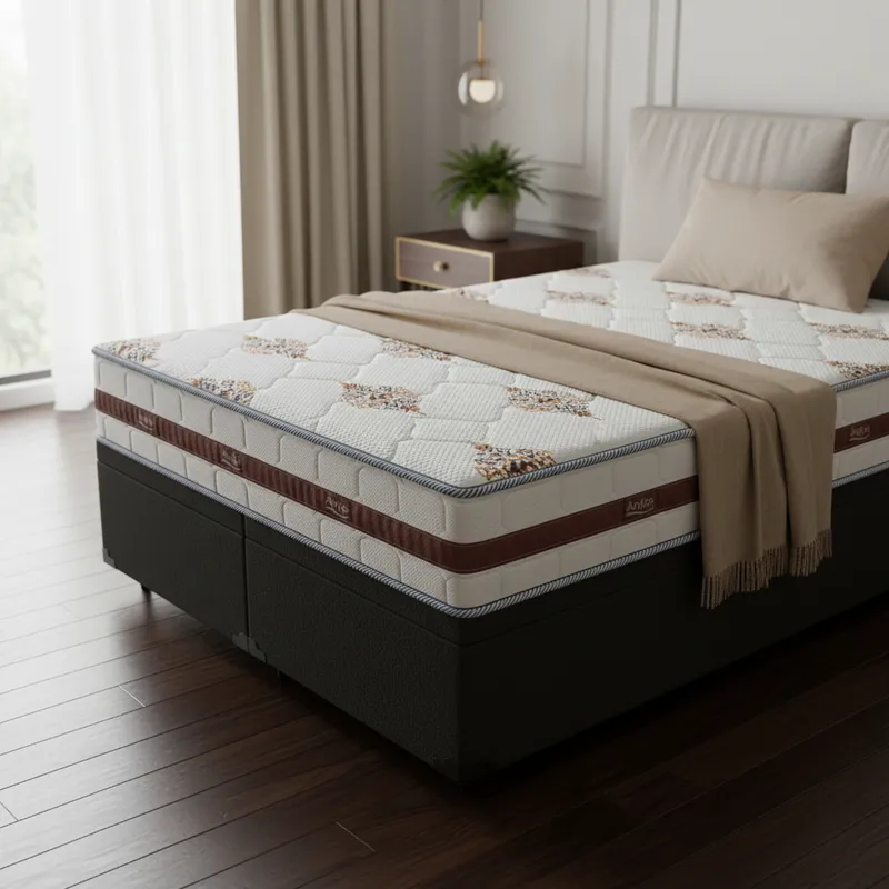 Cama Box Baú com Colchão de Molas Ensacadas D'Angelis Classic Queen 158cm