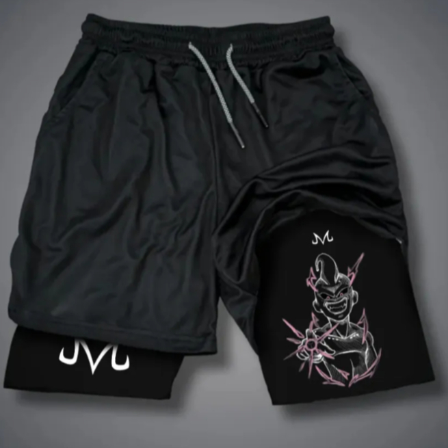 Short 2 em 1 Compressao Academia Majin Boo Dbz Dragon Ball Z Ghost Anime Gym Bodybuilder em Oferta na Shopee