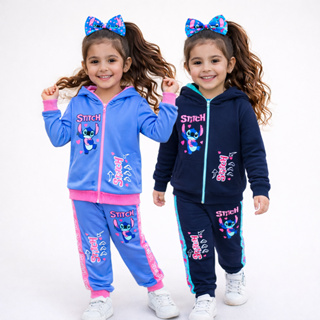 Conjunto Infantil Menina Stitch Casaco E Calça Abrigo Estiloso E Quentinho Inverno em Oferta na Shopee