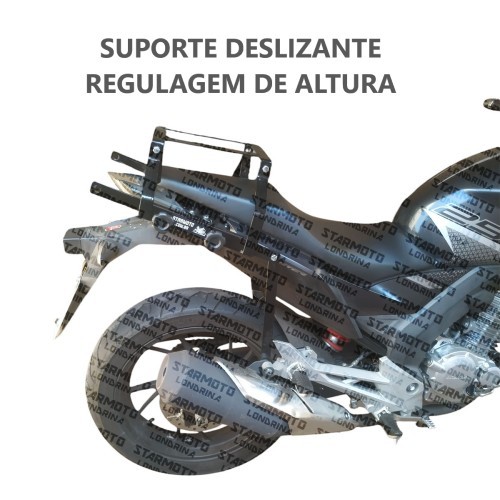 Suporte de Baú TWISTER 250 de 2015 a 2022 - Pode Levar Garupa  - Bagageiro Deslizante de Correr para Caixa de Moto em Oferta na Shopee