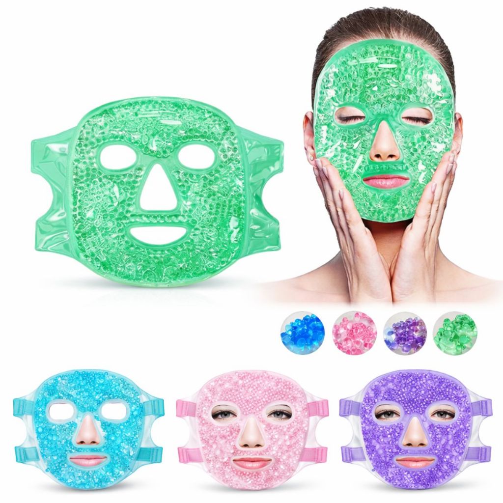 Máscara Facial Terapêutica de Gel Reutilizável Relaxamento Alívio de Inchaço e Cuidados com a Pele