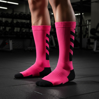 Meia Compressão 20-30 mmHg Cano Alto Esportiva Academia Crossfit Corrida Ciclismo Futebol 33-44 Masculina Feminina em Oferta na Shopee