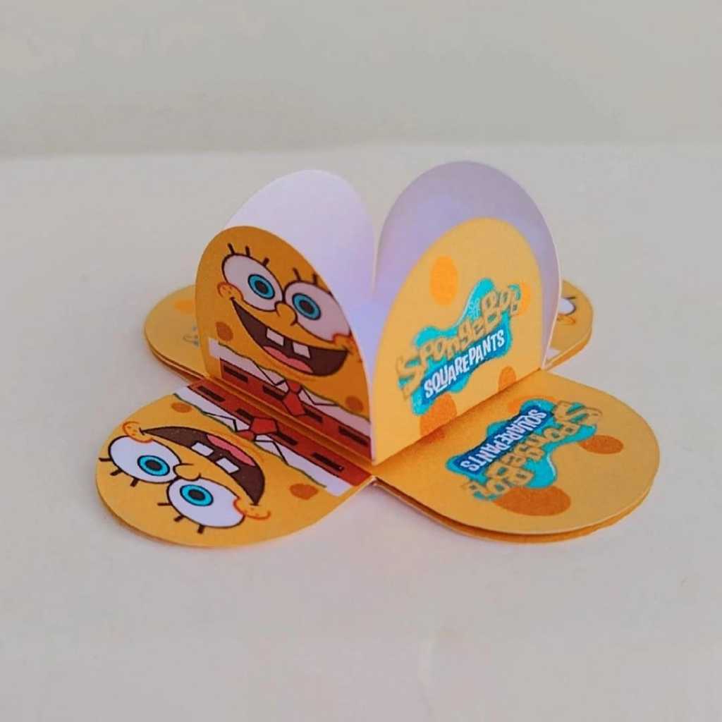 100 Forminhas para Doces Personalizadas 4 Pétalas BOB ESPONJA Infantil Aniversário Lembrancinha Brigadeiro