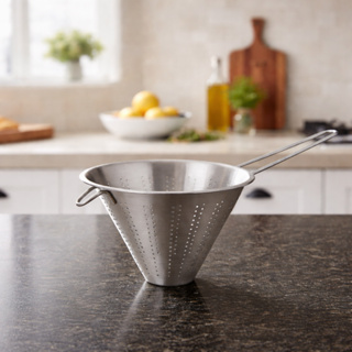 Passador Chinoy inox 14 cm Peneira Chinesa Cônica Coar Molho Caldo Utensílio Cozinha James F em Oferta na Shopee