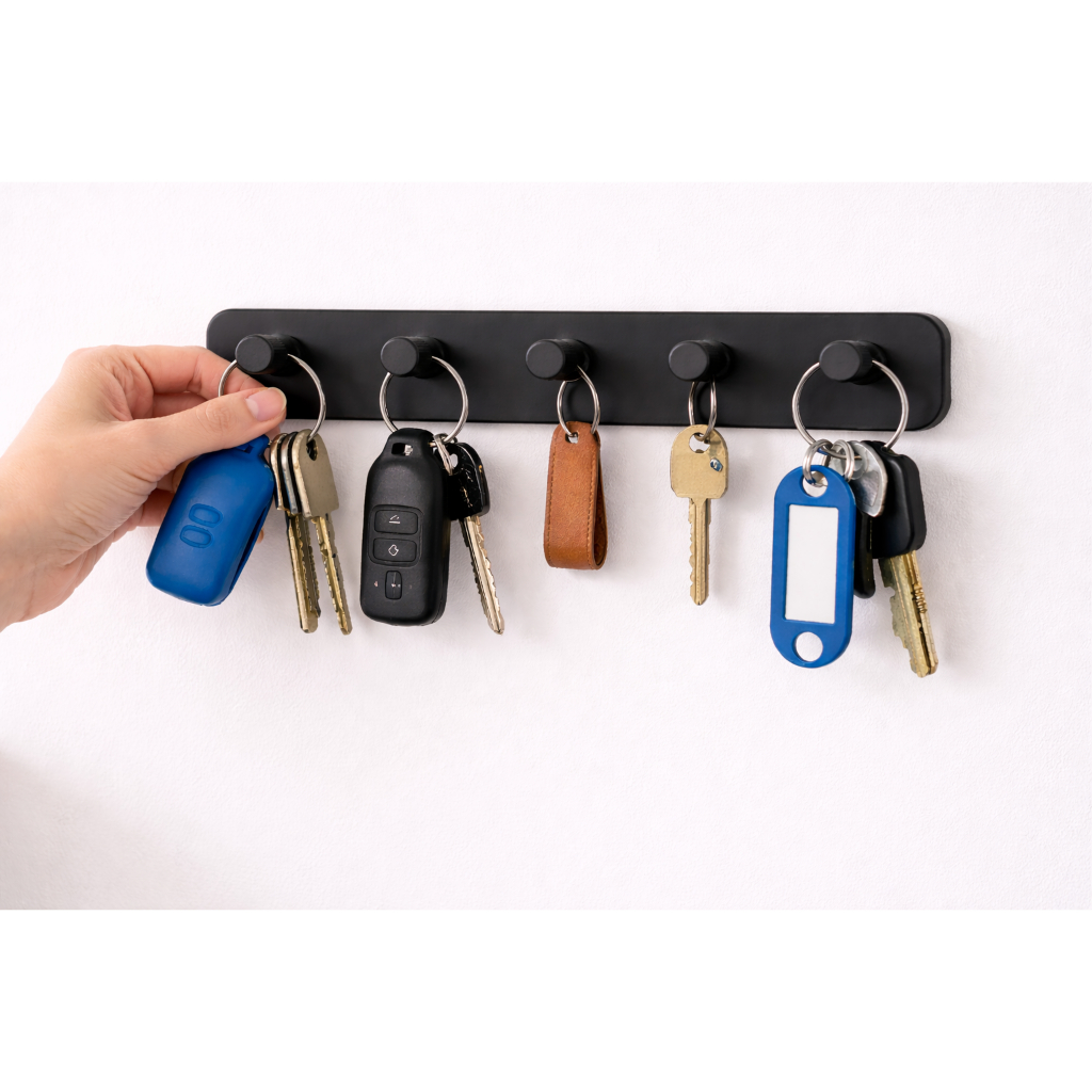 Porta Chaves de Parede Organizador de Chaves Suporte para Entrada Casa Escritório em Oferta na Shopee