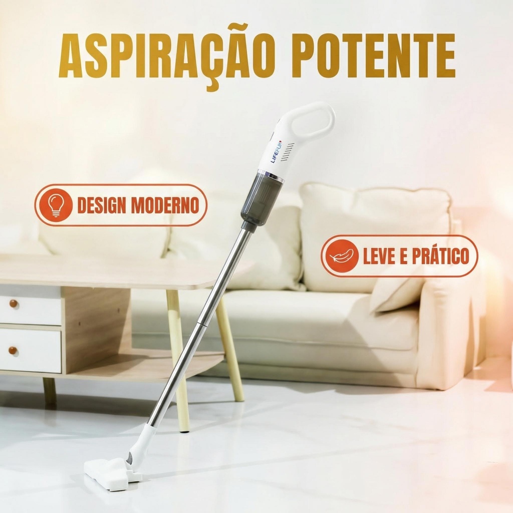 Aspirador de Pó Leve e Potente
