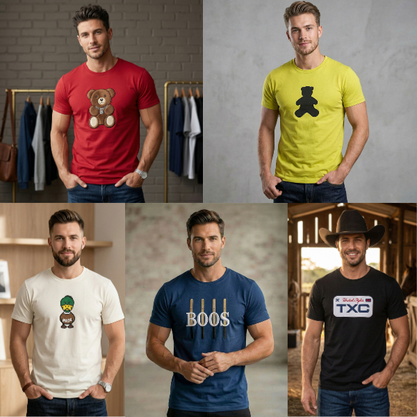 Kit de 5 Camisetas Peruanas Gold Fio 50.1 - Malha Egípcia - Malha Grossa