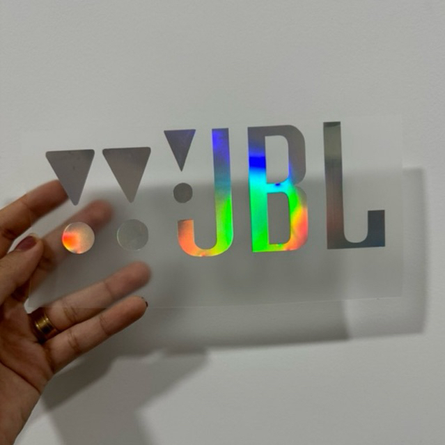 Adesivo holografico  Para caixa de Som boombox (letras e símbolos laterais) em Oferta na Shopee
