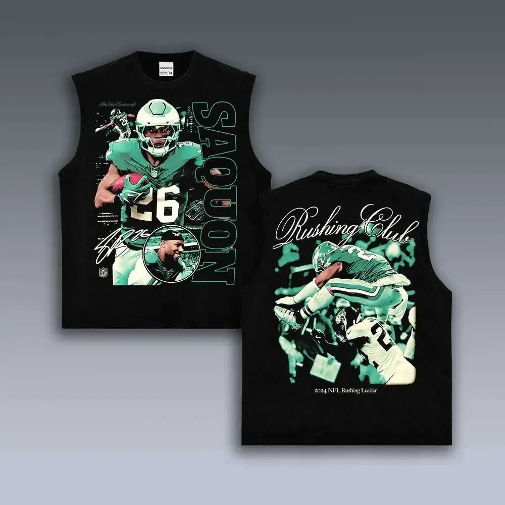 Camiseta Regata Machão Oversized Algodão Futebol Americano Football Time Saquon Barkley Streetwear