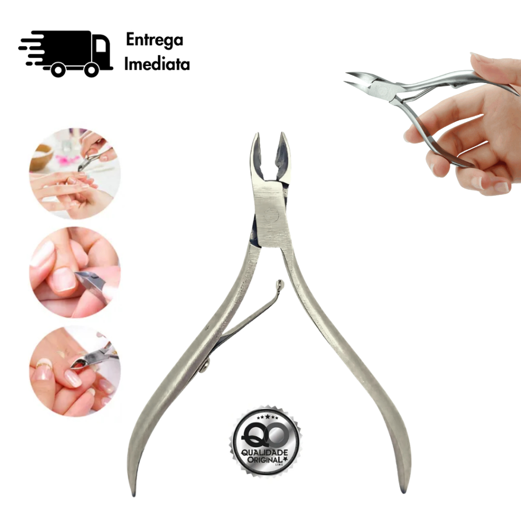 Alicate para Cutículas Original Line Safira Aço Inox Profissional Esterilizável Alta Precisão em Oferta na Shopee