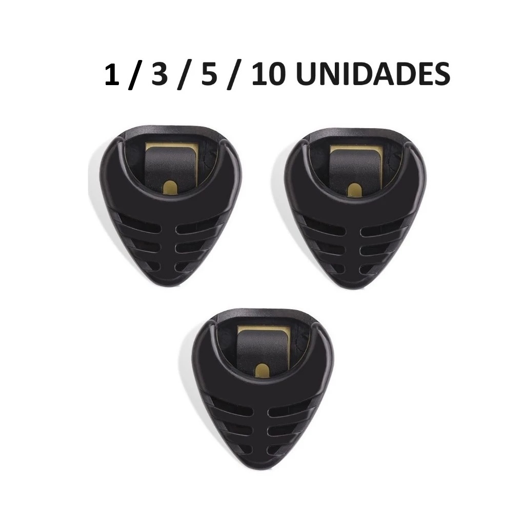 1/3/5/10 unidades Porta Palheta para Violão e Guitarra com dupla face em Oferta na Shopee