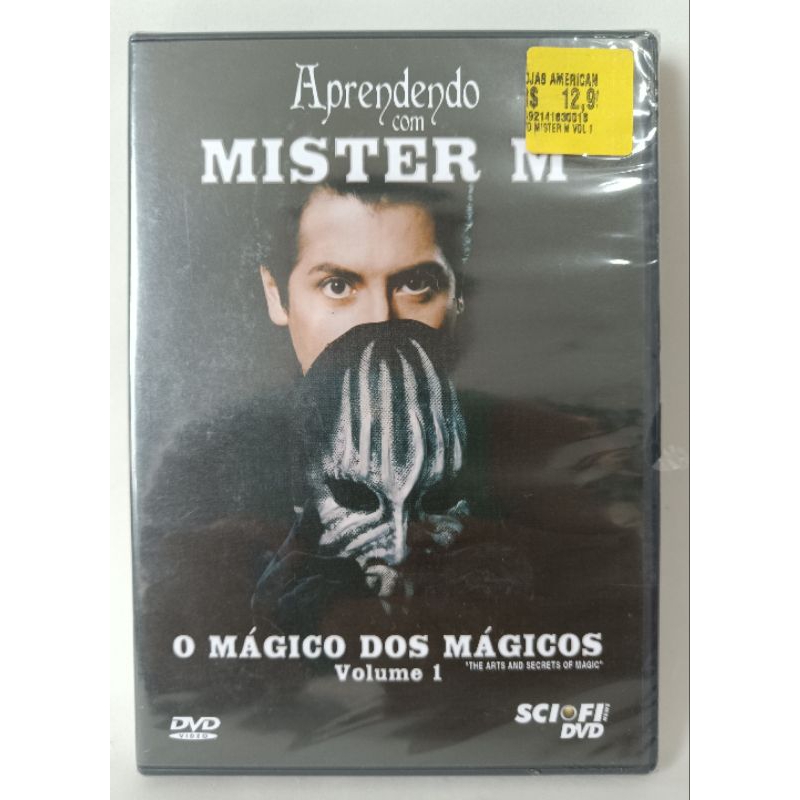 DVD Aprendendo com Mister M LACRADO O Mágico dos Mágicos Volume 1 clássico raridade colecionador