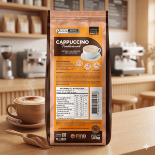 Cappuccino Tradicional Cremoso Em Pó Facil Preparo FMB 1 Kg Atacado Com e Sem Canela em Oferta na Shopee