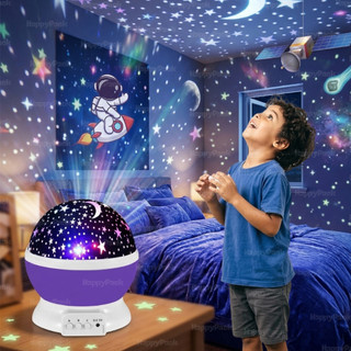 Luminária Projetor Abajur Presente Criança Infantil Estrelado lua Estrela 360º Galaxy Sta…