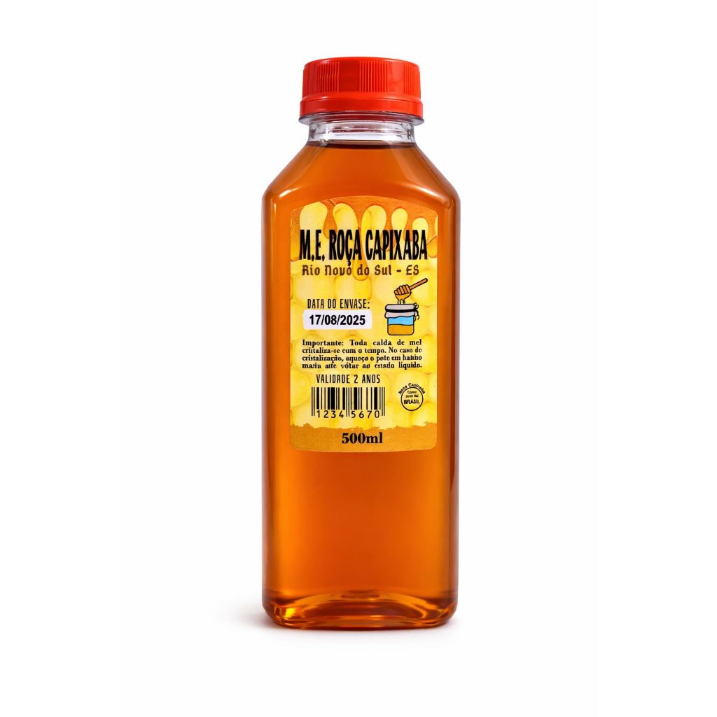 Mel de abelha silvestre puro 500ml 100% orgânico