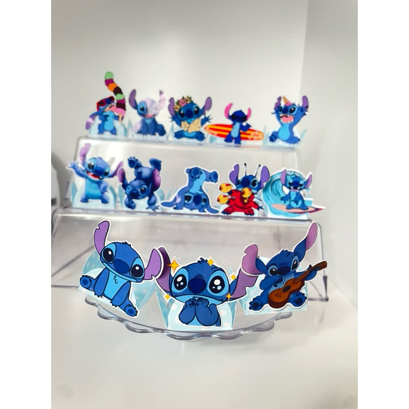 Forminha doce brigadeiro Stitch 3D mesa doce forminha para docinho lembrancinha aniversário Stitich angel Lilo disney