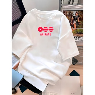 Camiseta K-pop BTS Arirang T-shirt Tecido Premium blusa 100% Algodão em Oferta na Shopee