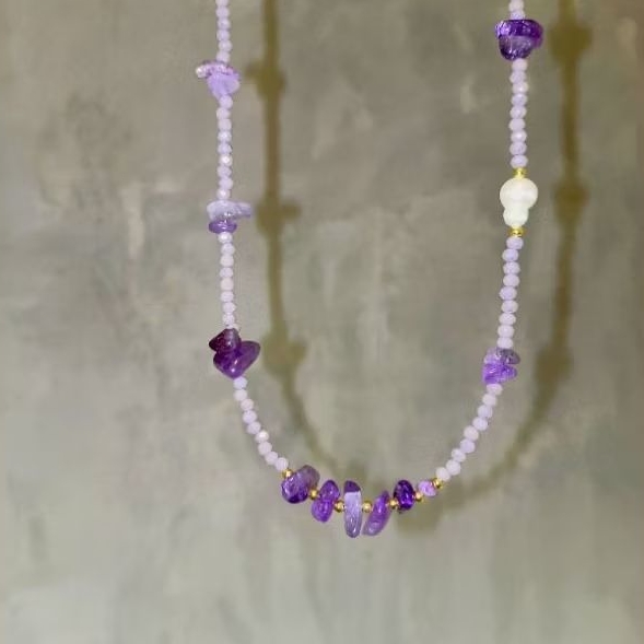 Choker Colar em Pedras Naturais e Aço NÃO ESCURECE
