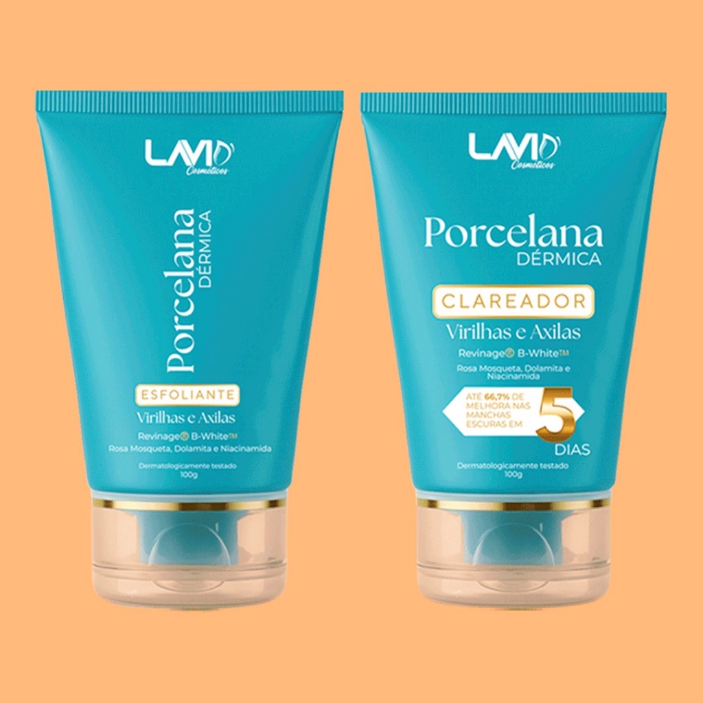 Clareador De Axilas e Virilhas porcelana dermica 100g lavid