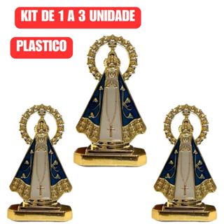 Kit 1 a 3 Santinha Nossa Senhora Aparecida Painel Para Carro Caminhao Mesa Dupla Face Plastico em Oferta na Shopee